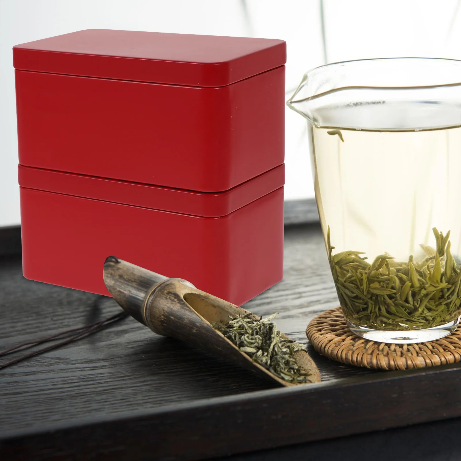 2 шт. коробка для хранения чая органайзер сумок прямоугольный контейнер мятных