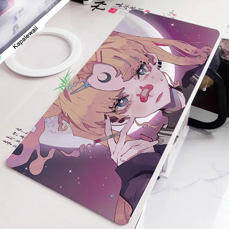 

900x400 Large Gaming Mouse Pad Mat Anime Girl Gamer Carpet XXL Computer Mousepad Gaming Accessories Game Desk Play Pad Table Mat