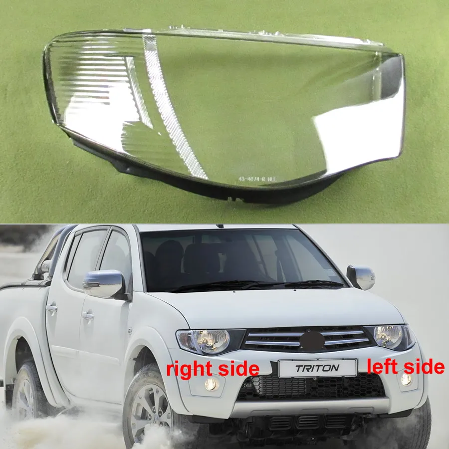 

For Mitsubishi Triton 2012 2013 2014 Headlamp Cover Lamp Shade Lamp Headlight Shell Lens Plexiglass Replace Original Lampshade