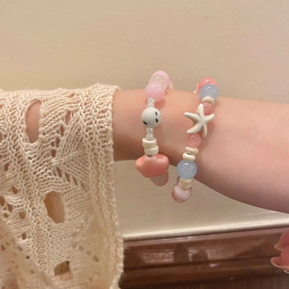 Керамический браслет ручной работы с рыбой в корейском стиле из смолы бусинами