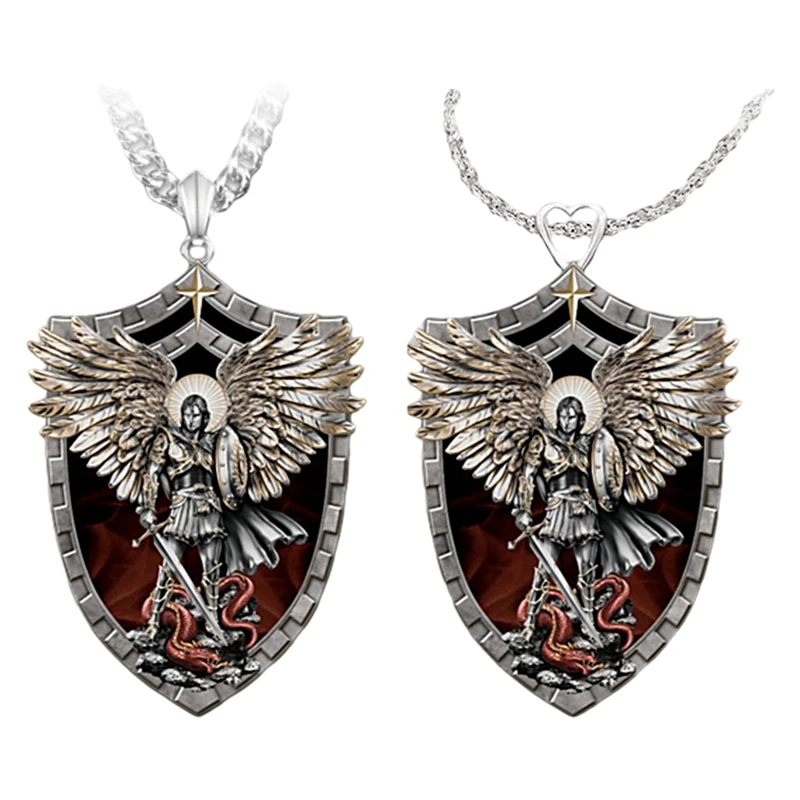 Католический покровитель кулон Михаил св. Архангел ожерелье Прямая поставка в