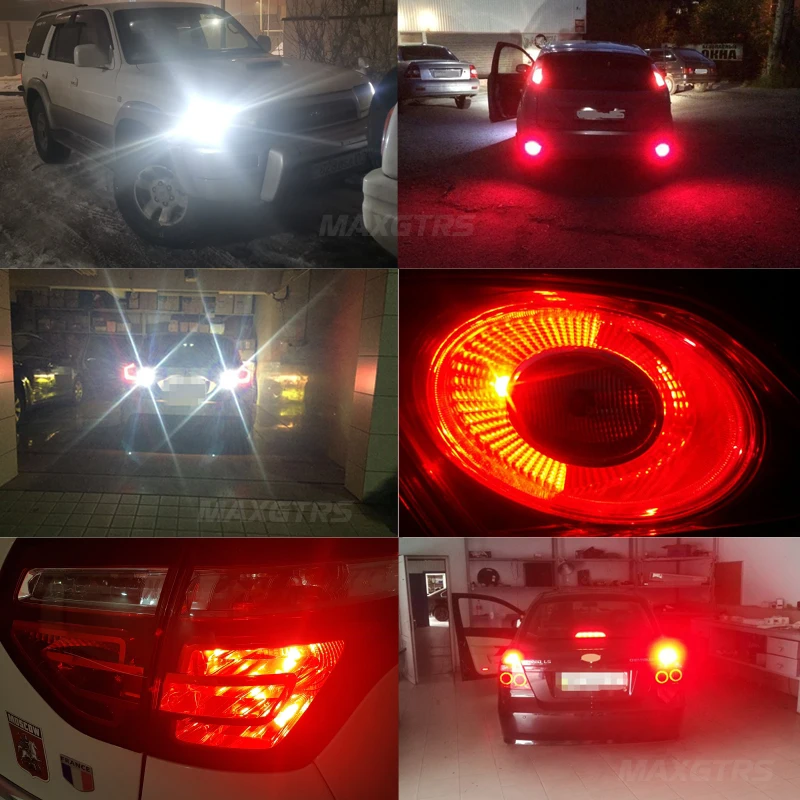 2x1157 P21/5 Вт BAY15D 7443 W21/5 W супер яркий 1800Lm светодиодный авто светодиодные задние