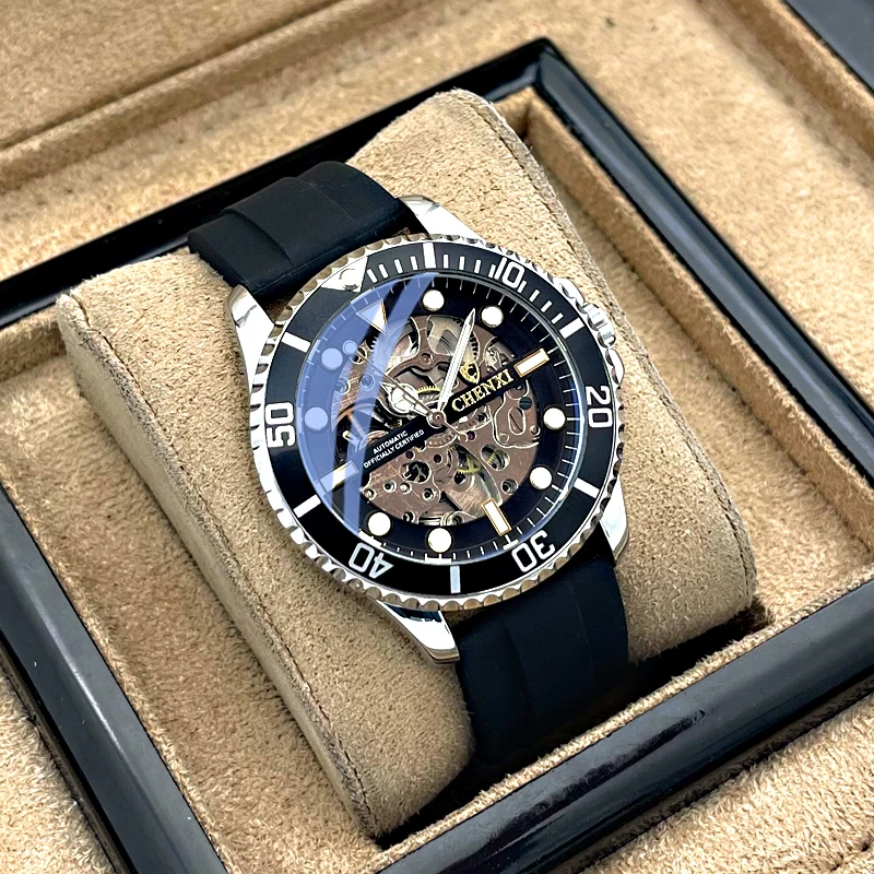 

men's watch men's hollowed-out luminous waterproof mechanical watch
