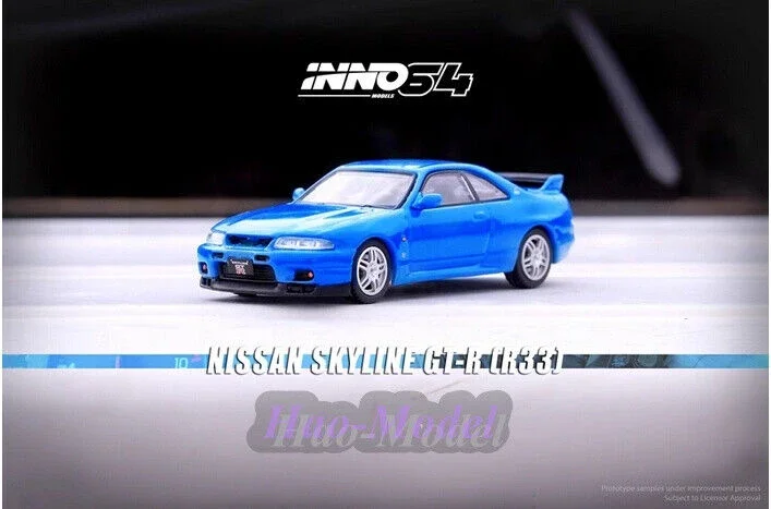 INNO 1/64 для Nissan SKYLINE GTR R33 400R литая под давлением модель автомобиля из сплава