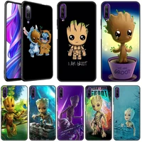 guardians of the galaxy groot case for huawei y9 prime 2019 y9a y7a y5p y6p y7p y8p y5 y6 y7 prime 2018 y6s y8s y9s black cover