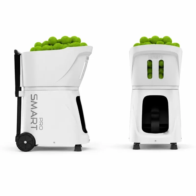 Фото Теннисная машина для подачи мячей Pusun PT Smart Pro, портативная, с большим отсеком для хранения (100+ мячей), для тренировок в помещении и на улице, для падела. №3