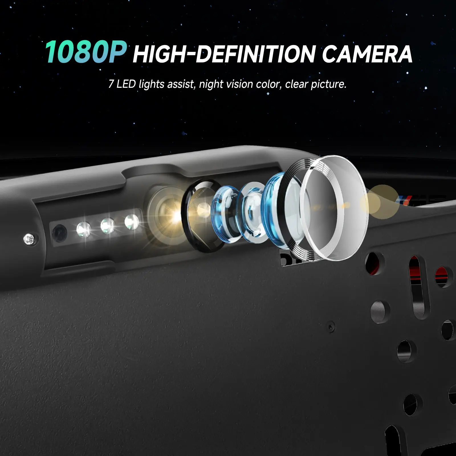 Фото 7 LED 720P 1080P Автомобильная камера заднего вида в рамке номерного знака, водонепроницаемая, с ночным видением, система помощи при парковке и движении задним ходом. №4