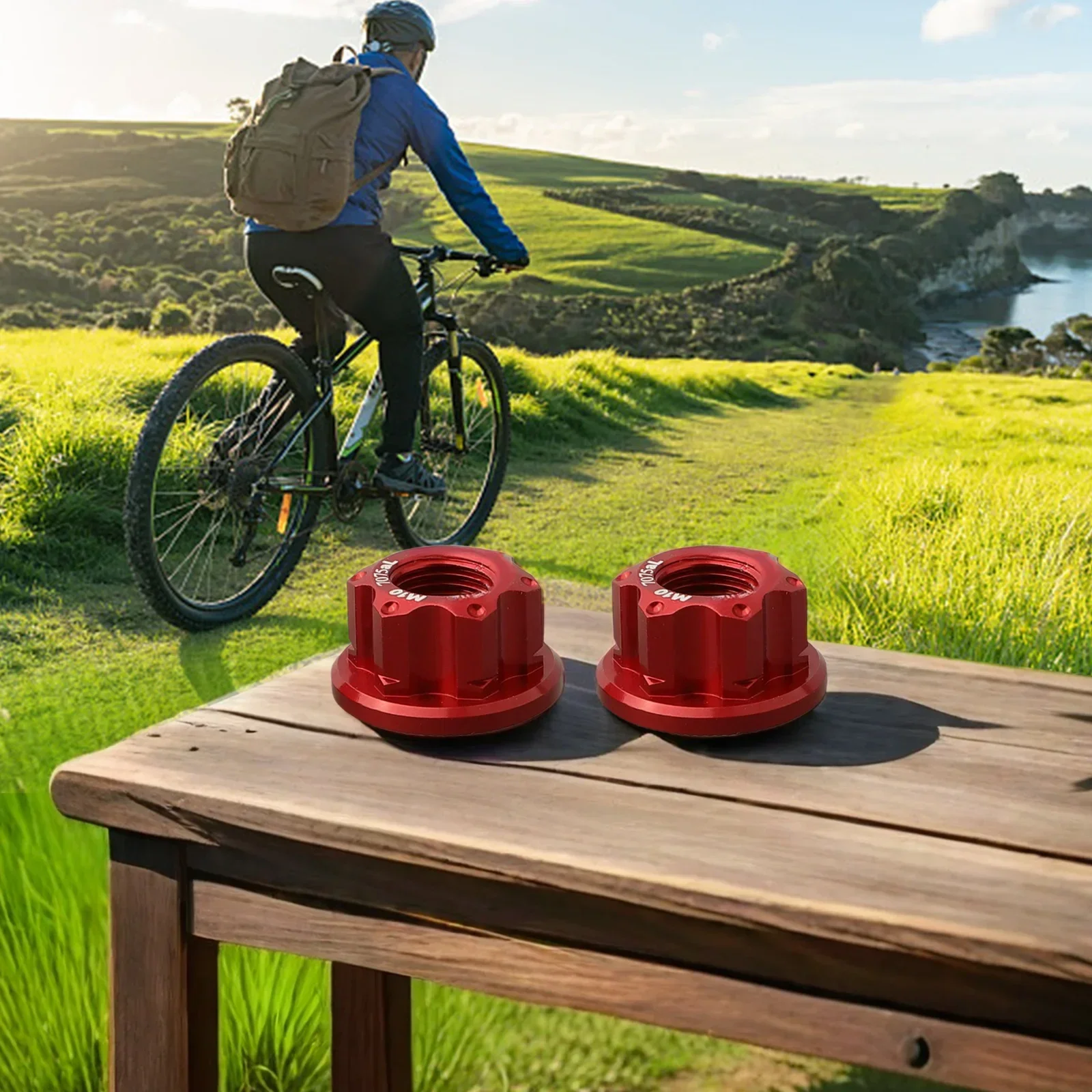 2 шт./комплект винтажные гайки для осей колеса велосипеда