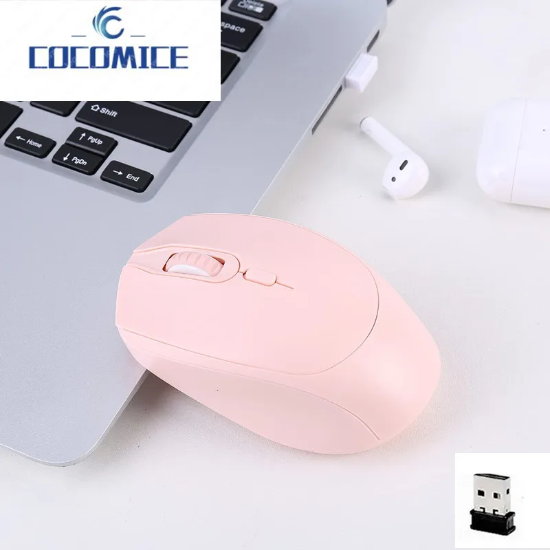 

Бесшумная Беспроводная игровая мышь inalambrico, оптовая продажа, черная, розовая usb компьютерная ультратонкая игровая мышь для ПК, планшета, ноутбука