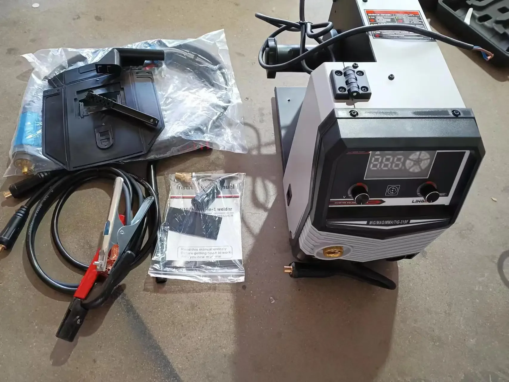 Lingba 15 кг 5 в 1 Dc Mag Heavy Duty Soldadora Mig Equipment Arc 315 ЖК-сварочный аппарат