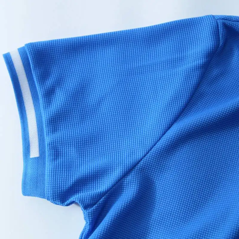 New Men Golf Shirts Badminton Running Laple Gym Outdoor Sports Lapel Short Sleeve Patchwork Breathable Fashion Business Tshirts