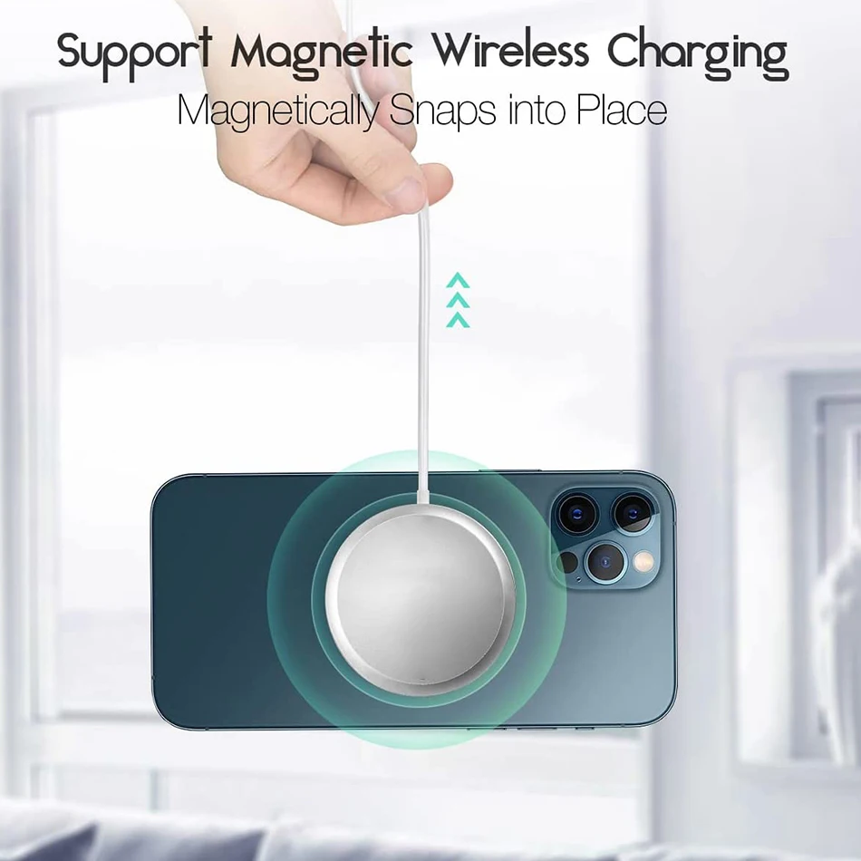 magnetic wireless charger 15w for iphone 13 12 11 pro max mini xr x xs max se qi fast charging pad for magsafe quick charge free global shipping