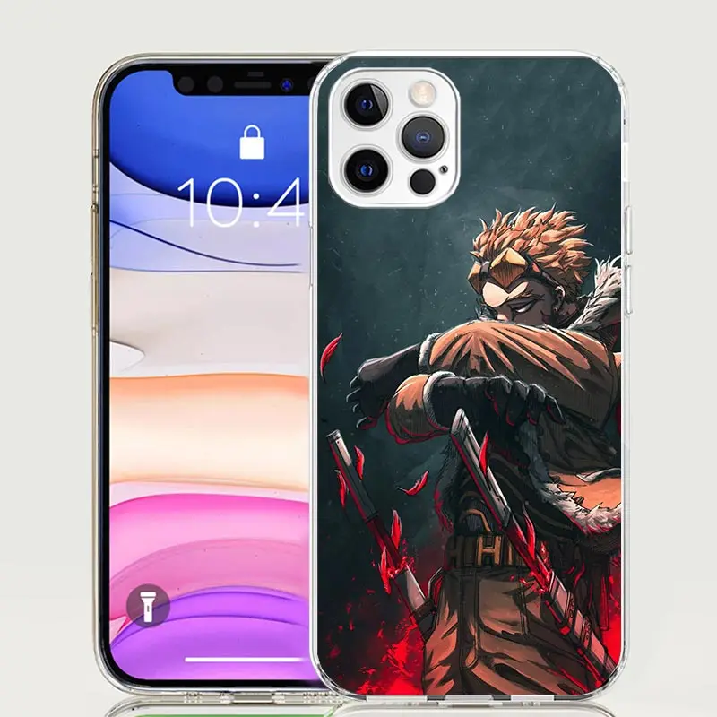 Чехол для телефона Hawks MHA My Hero A-Academy iPhone 16 15 Plus 11 14 Pro Max 13 12 Mini XS X XR 7 8 + SE Pattern Customized Couqe