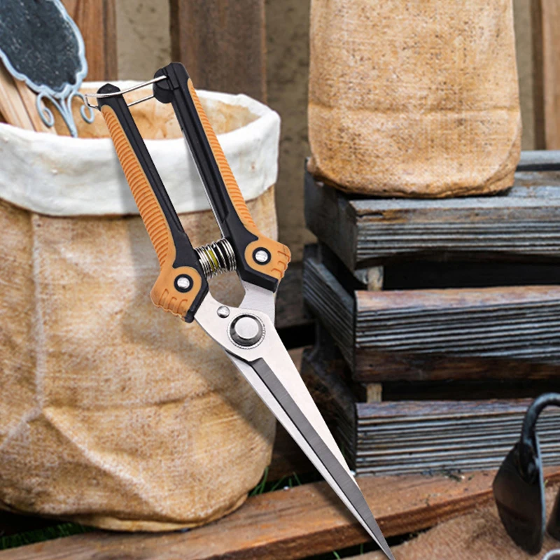 

Stainless Steel Garden Pruning Shears Fruit Picking Scissors Household Potted Trim Weed Branches Small Scissors Gardening Tools
