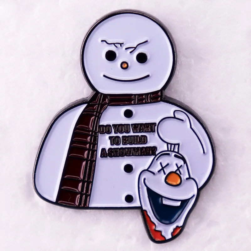 

Cute Snowman Lapel Pins for Backpacks Cool Badges on Clothes Backpack Decoration Jewelry Accessories Gifts for Friends