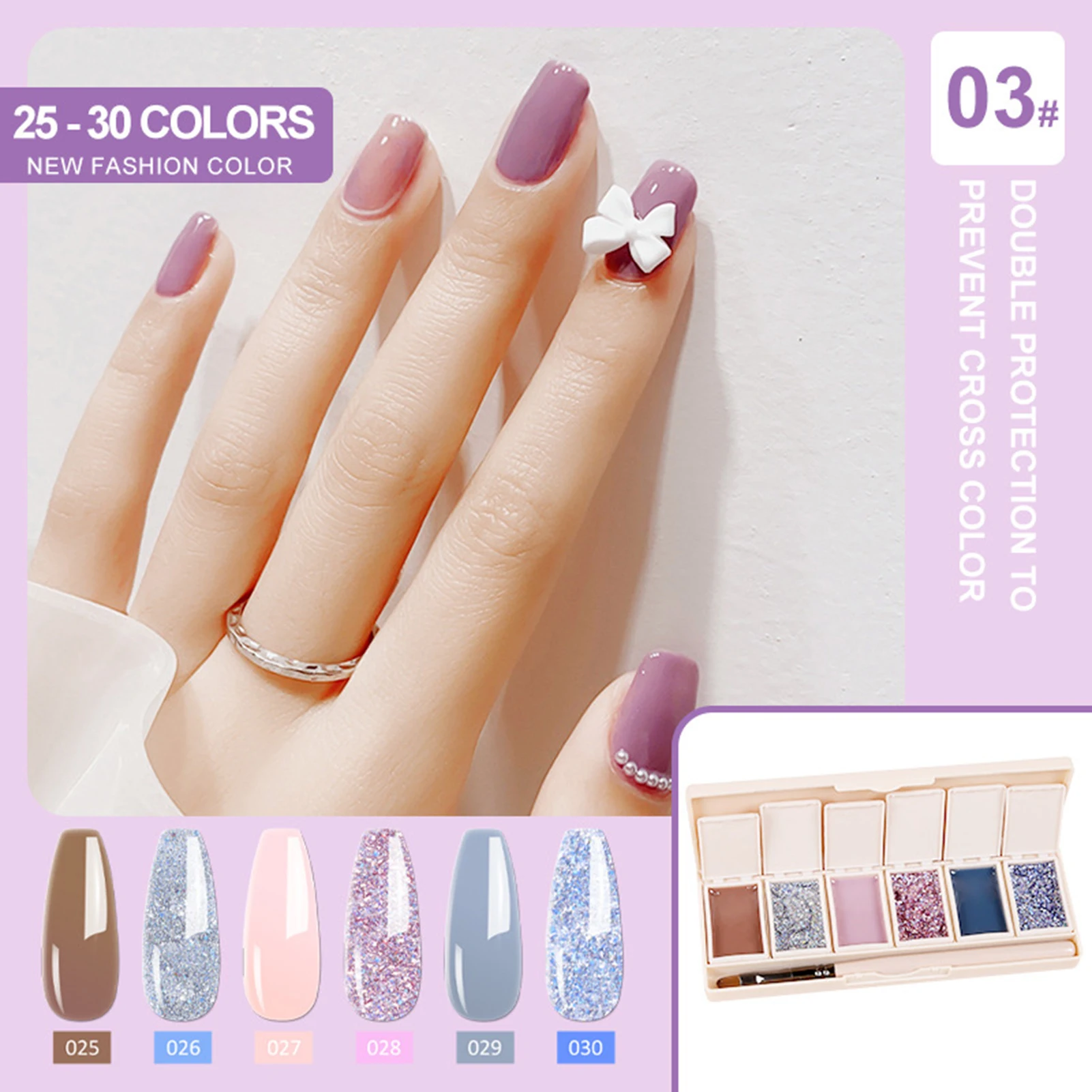 

6 Color Solid Canned Nail Polish Gel Nail Salon Gel Semi Permanent Varnishes Hybrid Nails Gel Cream Gel Nail Polish For Nail Art