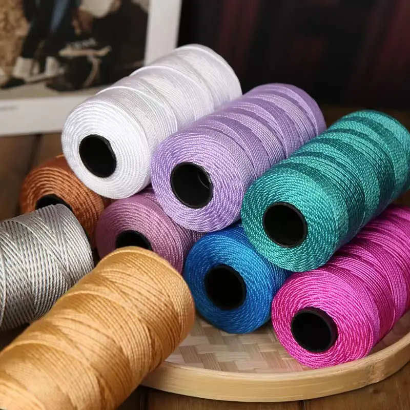 110 г/шт. летсветильник хлопковая шелковая нить для вязания крючком сумки шляпы