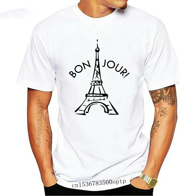 

Мужская футболка для путешествий, новая белая футболка для отпуска с изображением города, Франции, Парижа, башни, гордости, лето 2023