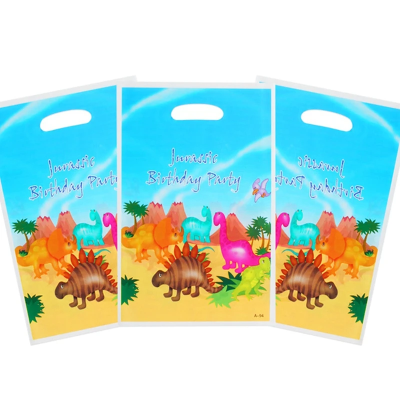 Детские сувениры для мальчиков в виде милого динозавра пластиковые пакеты