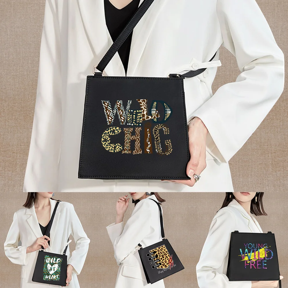

Crossbody Bags for Women Adjustable All-match 2022 Casual Shoulder Bags Wild Series Print Messenger Case Commuter Square Bag