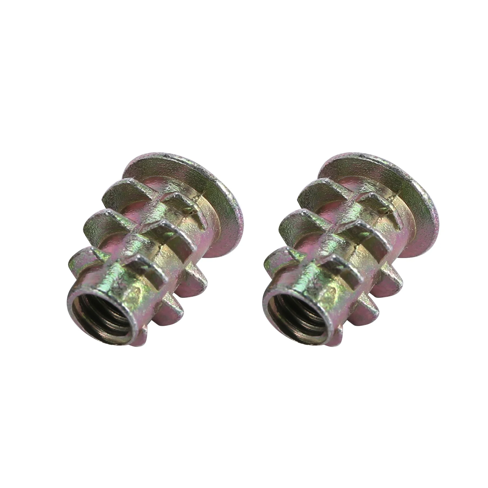 Гайки-вставки с внутренней резьбой M4x10 мм 60 шт. для деревянной мебели