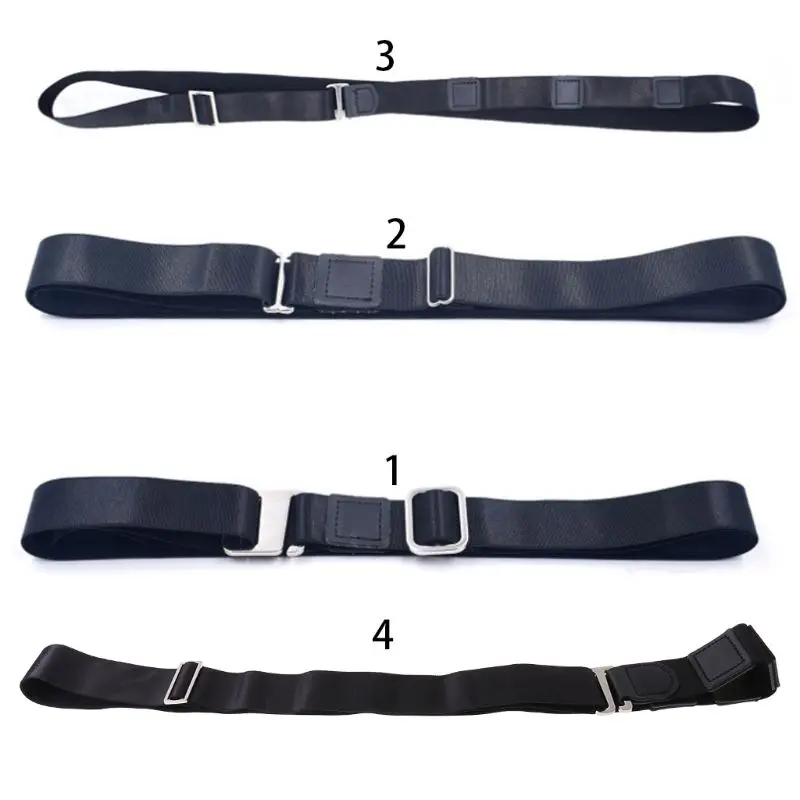 

652F Men Women Shirt Stay Non-Slip Bandage Adjustable Wrinkle-Proof Holder Fixing Str
