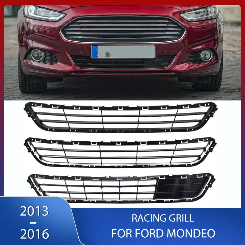 Передний бампер автомобиля решетка нижнего гоночного гриля хромированная