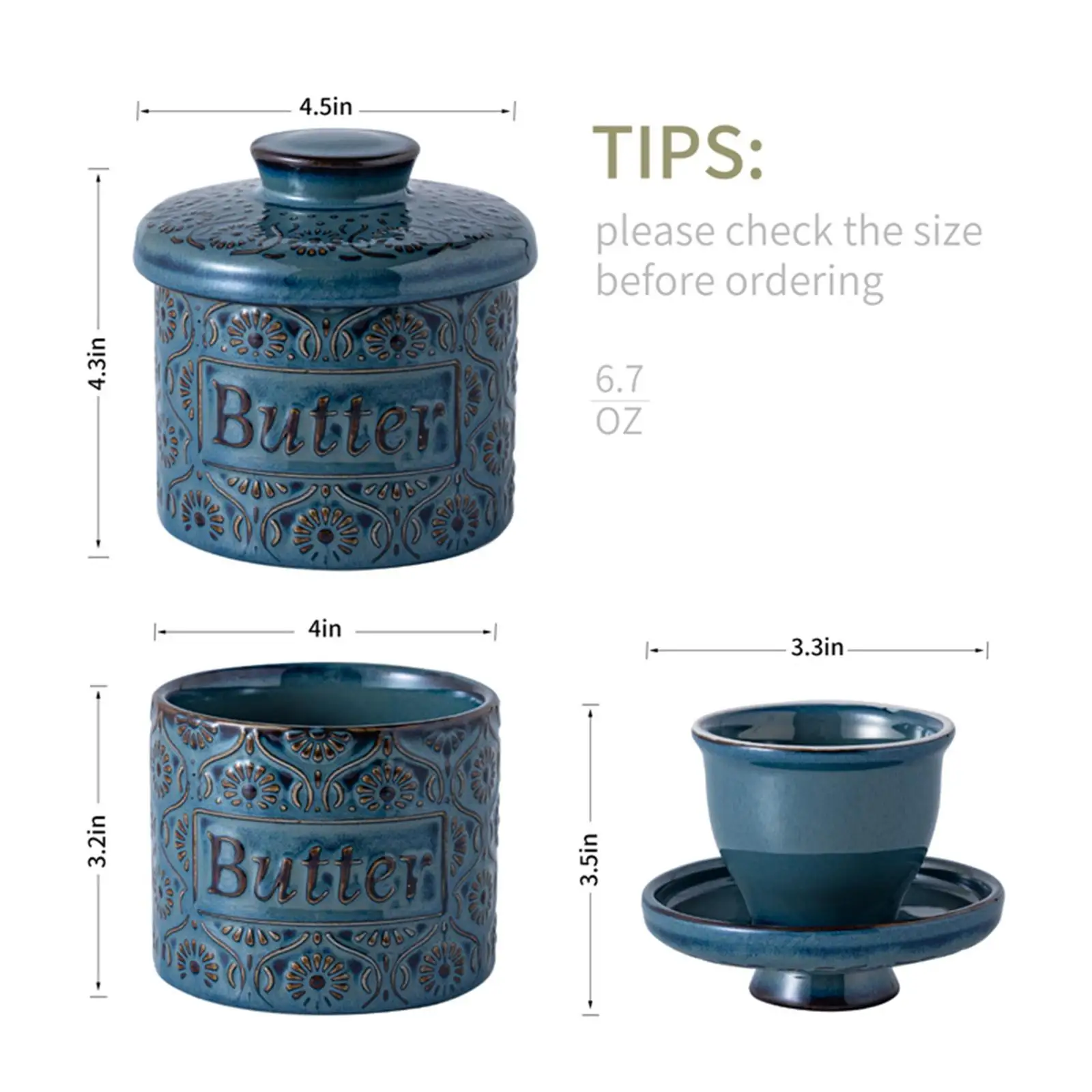 Керамическая кастрюля для масла