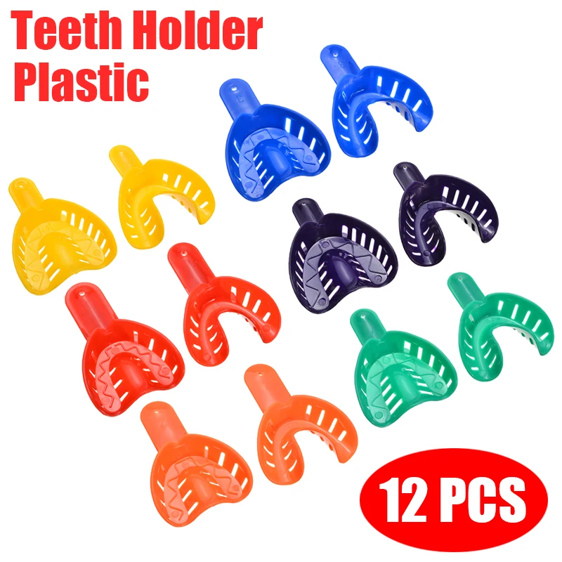 

12 шт., пластиковые держатели для зубов