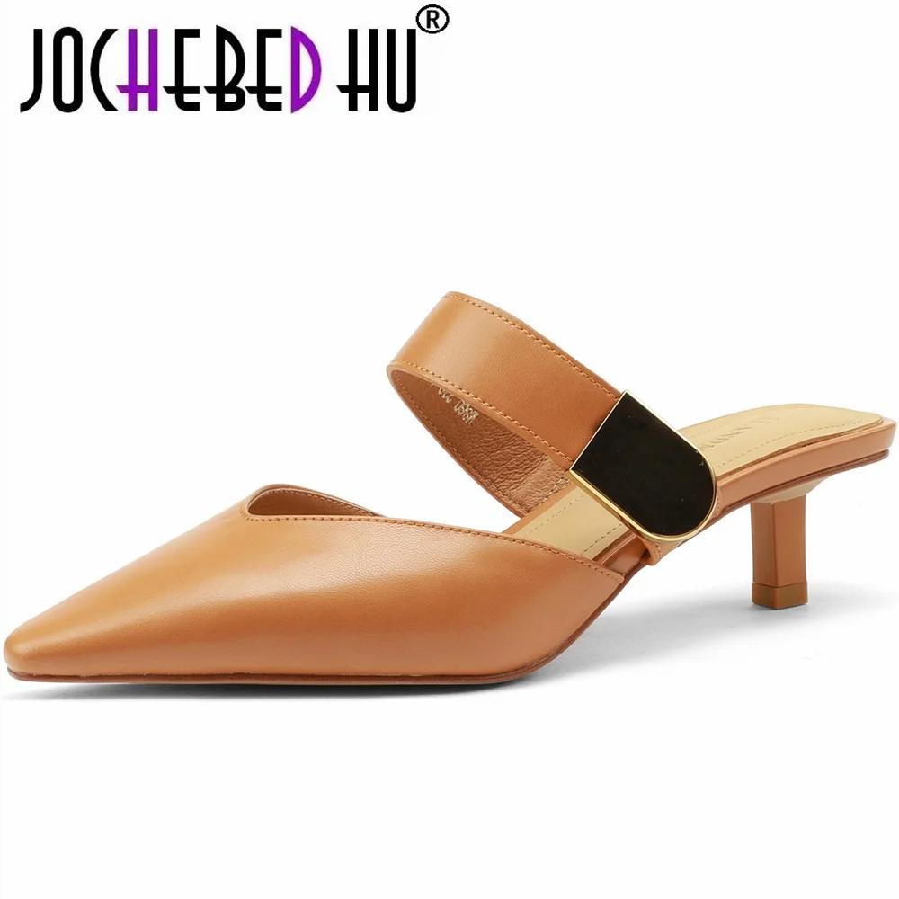 

Женские туфли на высоком каблуке, из натуральной кожи, Размеры 33-40