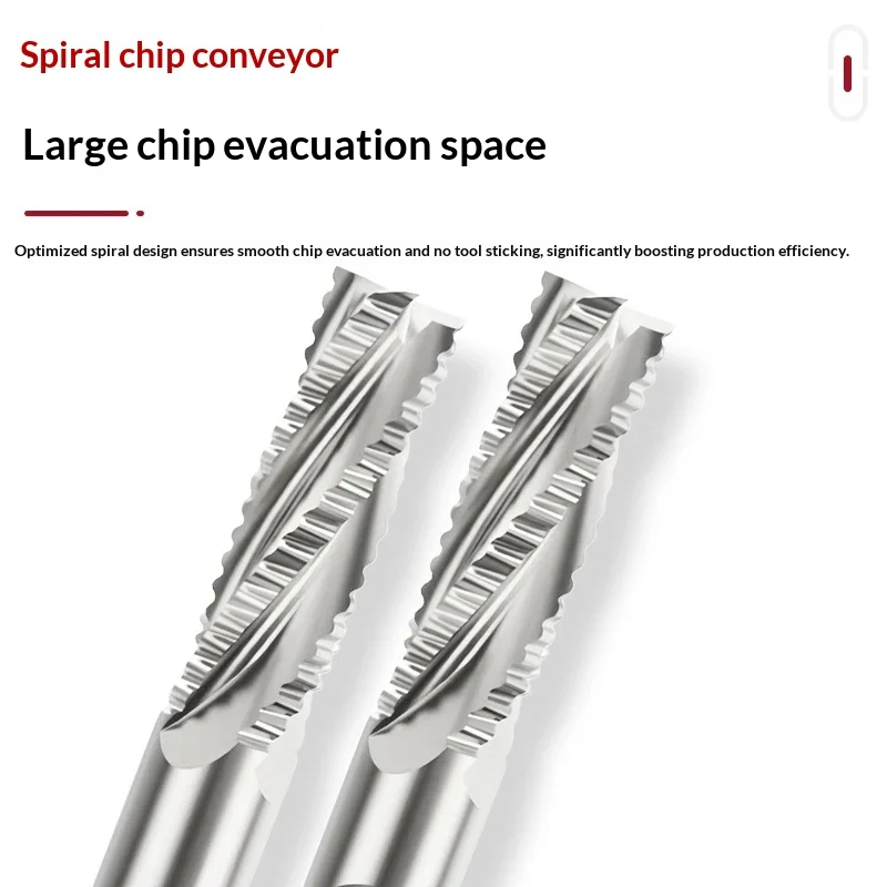 Фото Фреза для черновой обработки R L Extra Long, HSS6542, 4-зубая, от 5 мм до 32 мм, для фрезерных станков с ЧПУ, токарных станков и комбинированных фрезерно-токарных станков №4