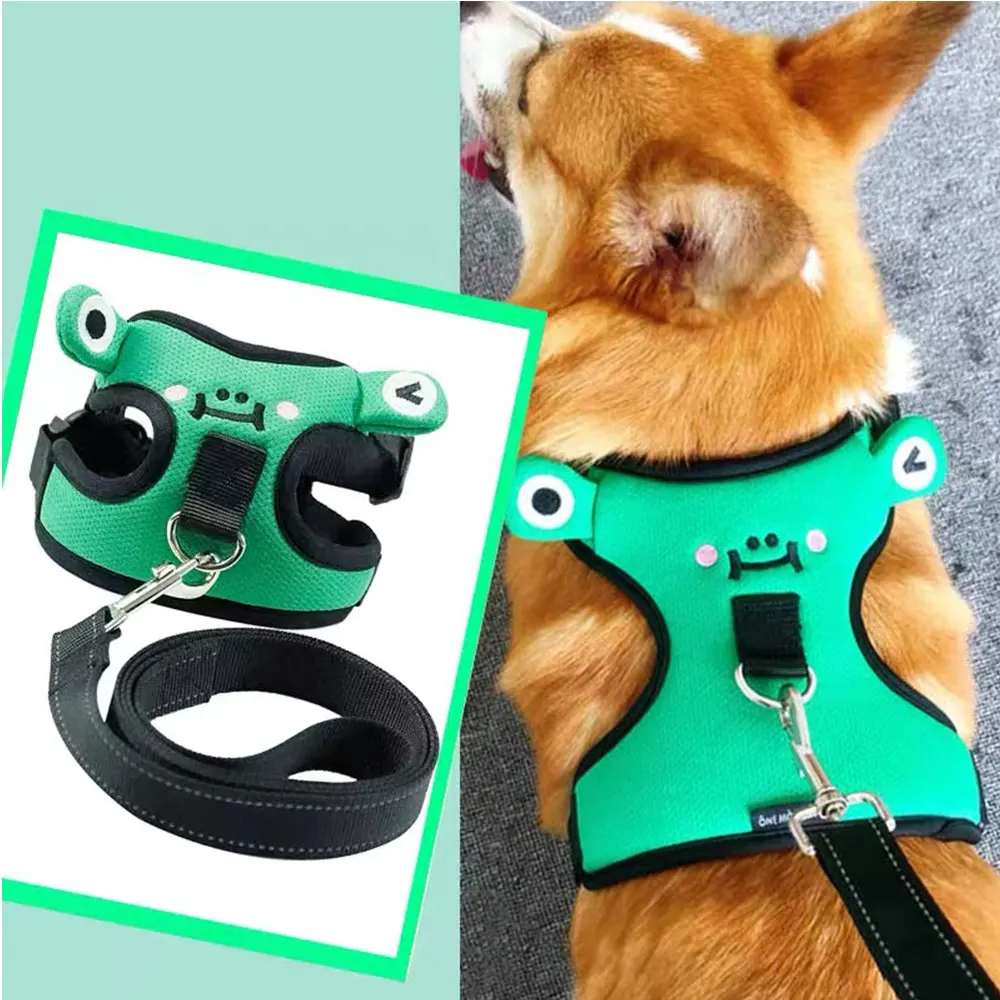Nylon Traction Breathable Vest Cute Pet Chest Strap Small and Medium-Sized Dog Walking Rope