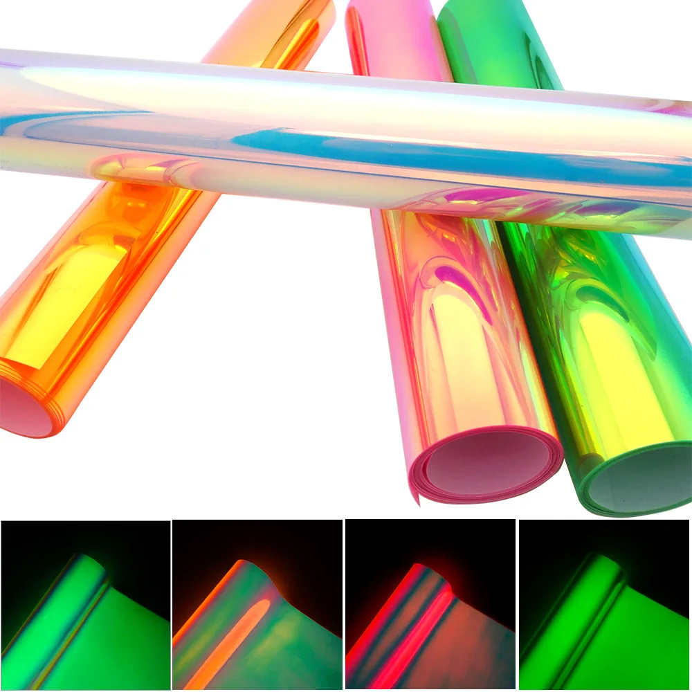 25 см/9 8 дюйма широкий светящийся теплопередающий Винил в темноте