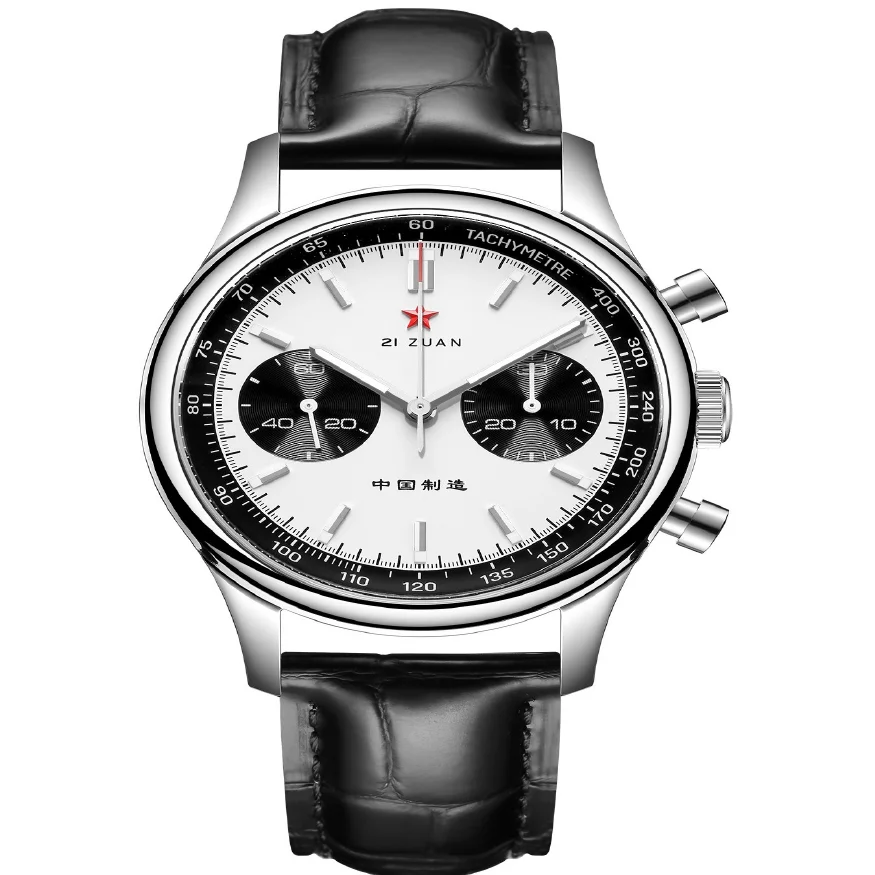 

Top Brand 40mm China Aviation Chronograph Seagull ST1901 Movement 1963 Mechanical Watch For Men Sapphire 21 Zuan