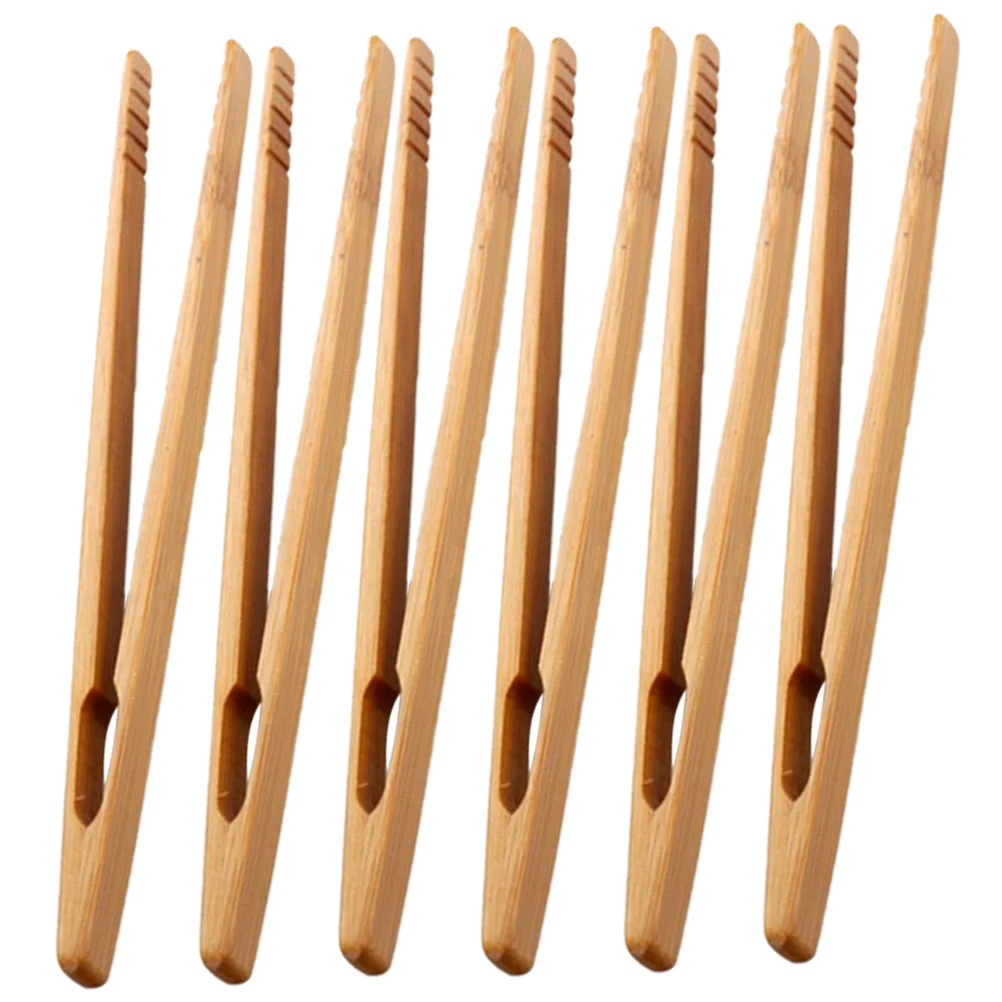 

6 Pcs Wooden Tweezers Tool Educational Toys Kids Supply Beard Early Learning Fine Motor Skills Child