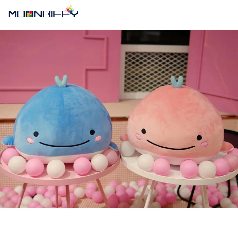 

15/25/40CM Cute Down Cotton Whale Plush Toy Super Soft Dolphin Pillow Stuffed Toys High Quality Aquatic Creatures Birthday Gift