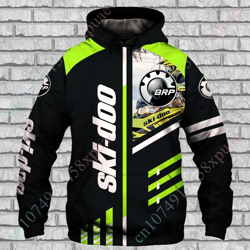 

Ski-doo Casual Men's Clothing Top Anime Oversize Hoodie Harajuku 3D Printing Sweatshirt Unisex Zip Hoodies Essentials Streetwear