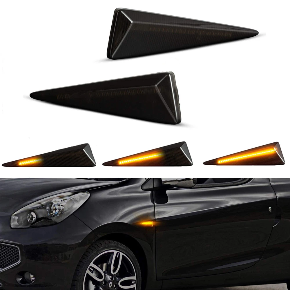 

Auto LED Dynamic Side Marker Light Turn Signal Lamp for Renault Megane MK2 CC Scenic Espace 4 Vel Satis Wind Avantime Thalia 2