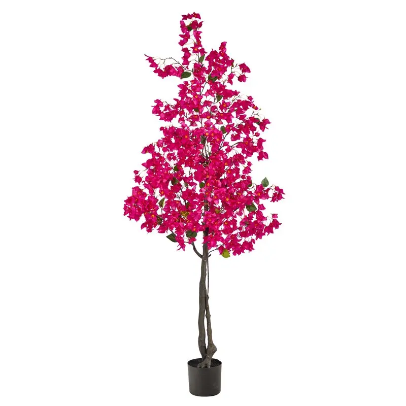 

6" Artificial Bougainvillea Artificial Tree in Plastic Pot, by