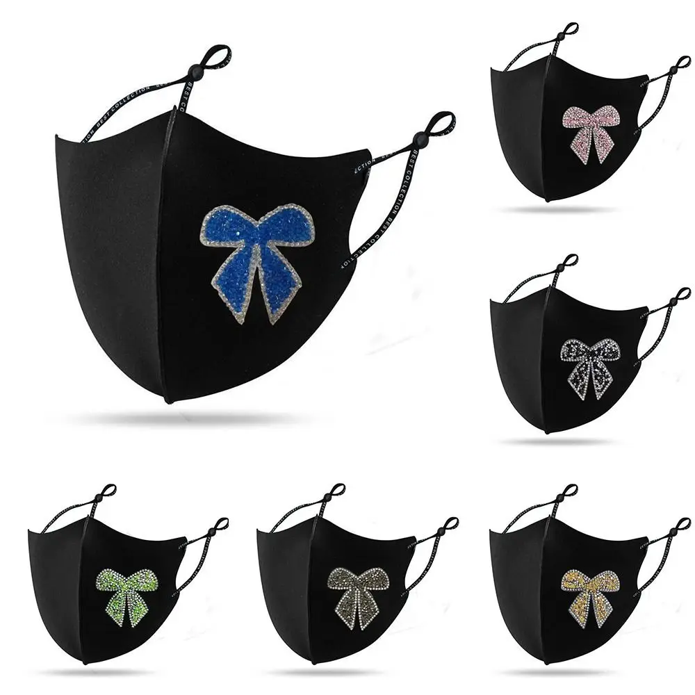 Модная маска с блестящими бриллиантами креативная Защита лица для езды на лыжах