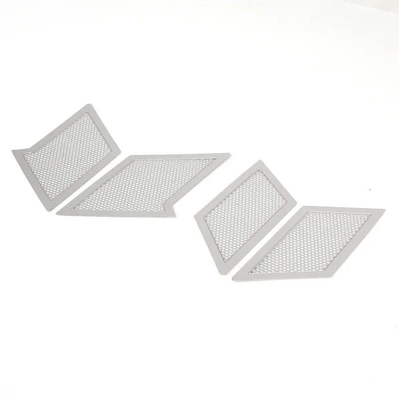 Для Porsche Taycan 2019-2022 нержавеющая сталь серебряная крышка автомобильного динамика