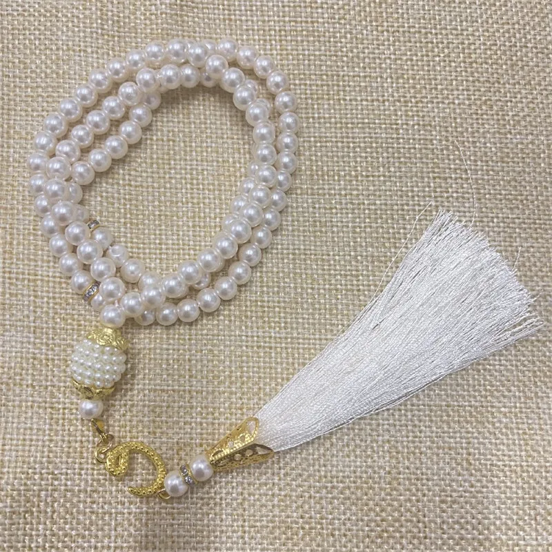 6 мм 99 бусин хрустальные молитвенные бусины браслеты Tasbih Tasbeeh Masbaha Аллах Мухаммед