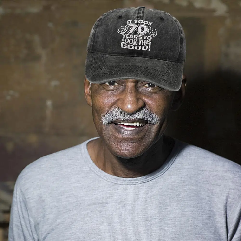 

70th Birthday Gift Embroidered Baseball Hat Made Of Old Party Pure Birthday Gift Funny Cotton Hat Visor Sun X3F7