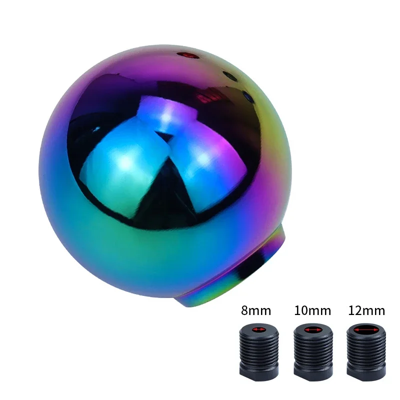 

НОВАЯ алюминиевая круглая шариковая ручка переключения передач для большинства автомобилей, запасные части для интерьера автомобиля с механической коробкой передач