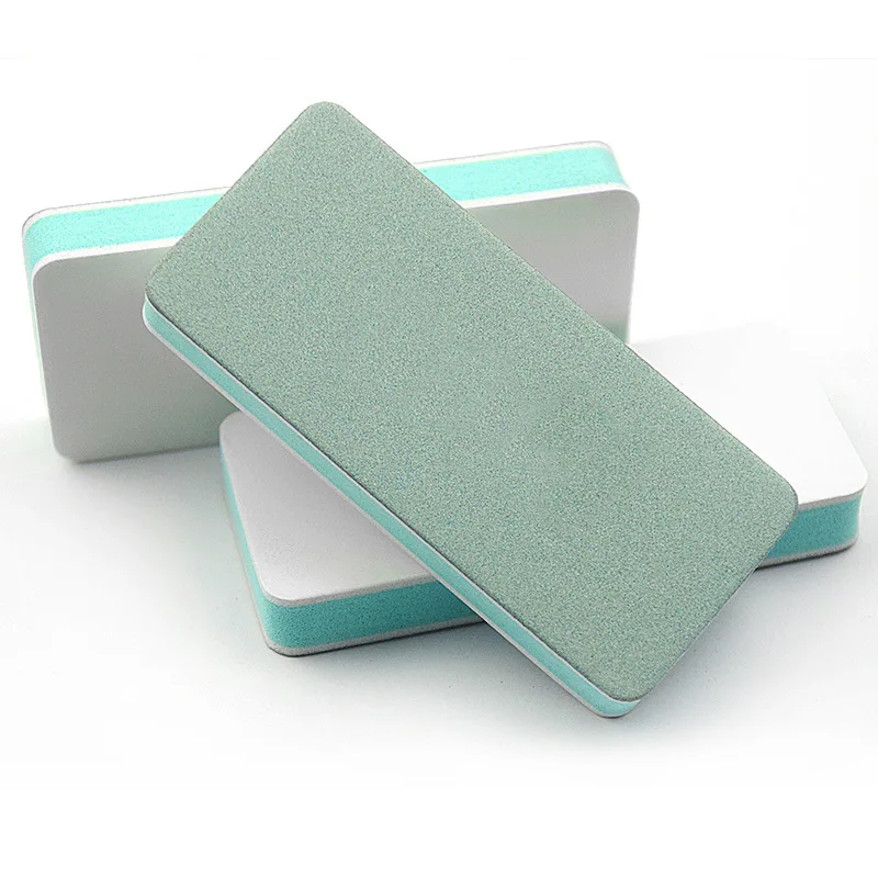 240Pcs/Lot Sky Blue Remove Ridges Quality EVA Manicures Both Sides Polishing Grinding Nail File Buffers Nail ToolsSalon HA171
