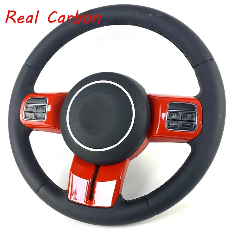 Фото Руль из карбона на заказ для Jeep Wrangler Grand Cherokee 2010-2024 №3