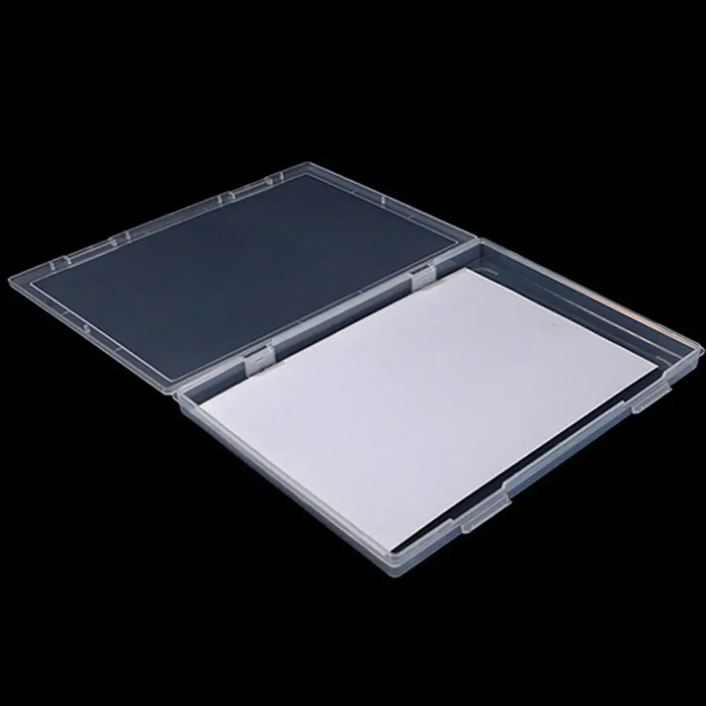 A4 Test Paper Storage Box Transparent Dust-Proof Lid Document Waterproof Portable Desktop Sorting Students