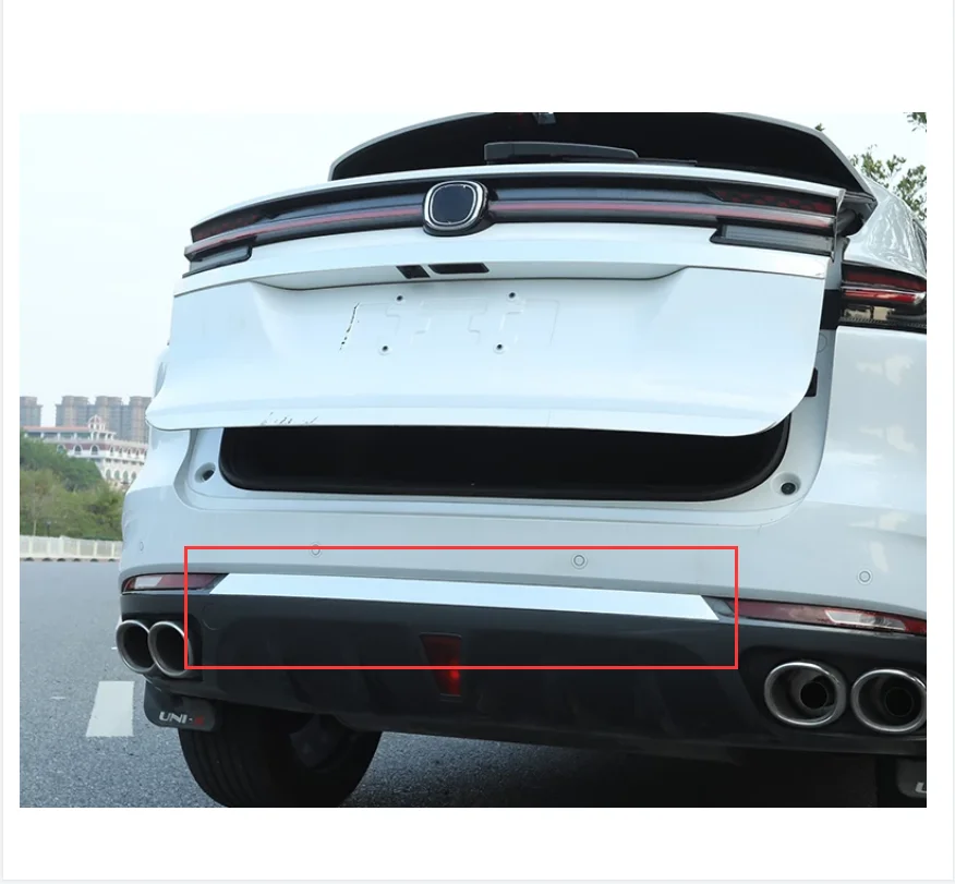 

Аксессуары для Changan Uni-k Unik 2021 2022, Декоративная Обшивка для задней двери, Внешние детали автомобиля, наклейки для багажника против царапин
