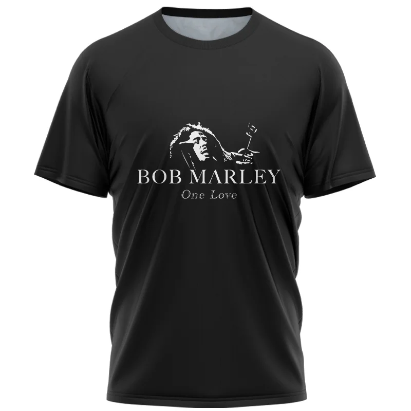 

2022 Men's Bob Marley T Shirt Summer Short Sleeve 3D Printed Боб Марли Rocker Fashion Casual Crew Neck Men's and Women's Shirt