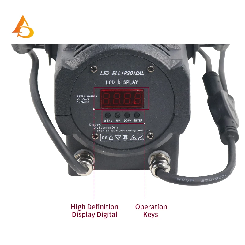 100 Вт мини-переменный зум эллипсоидальный DMX зум-профиль поверхность студийный